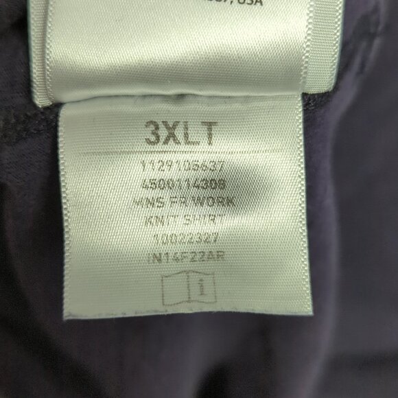 Ariat FR Shirt Men's 3XLT Tall Blue Air Crew Long Sleeve Flame Resistant Welder - Picture 12 of 13